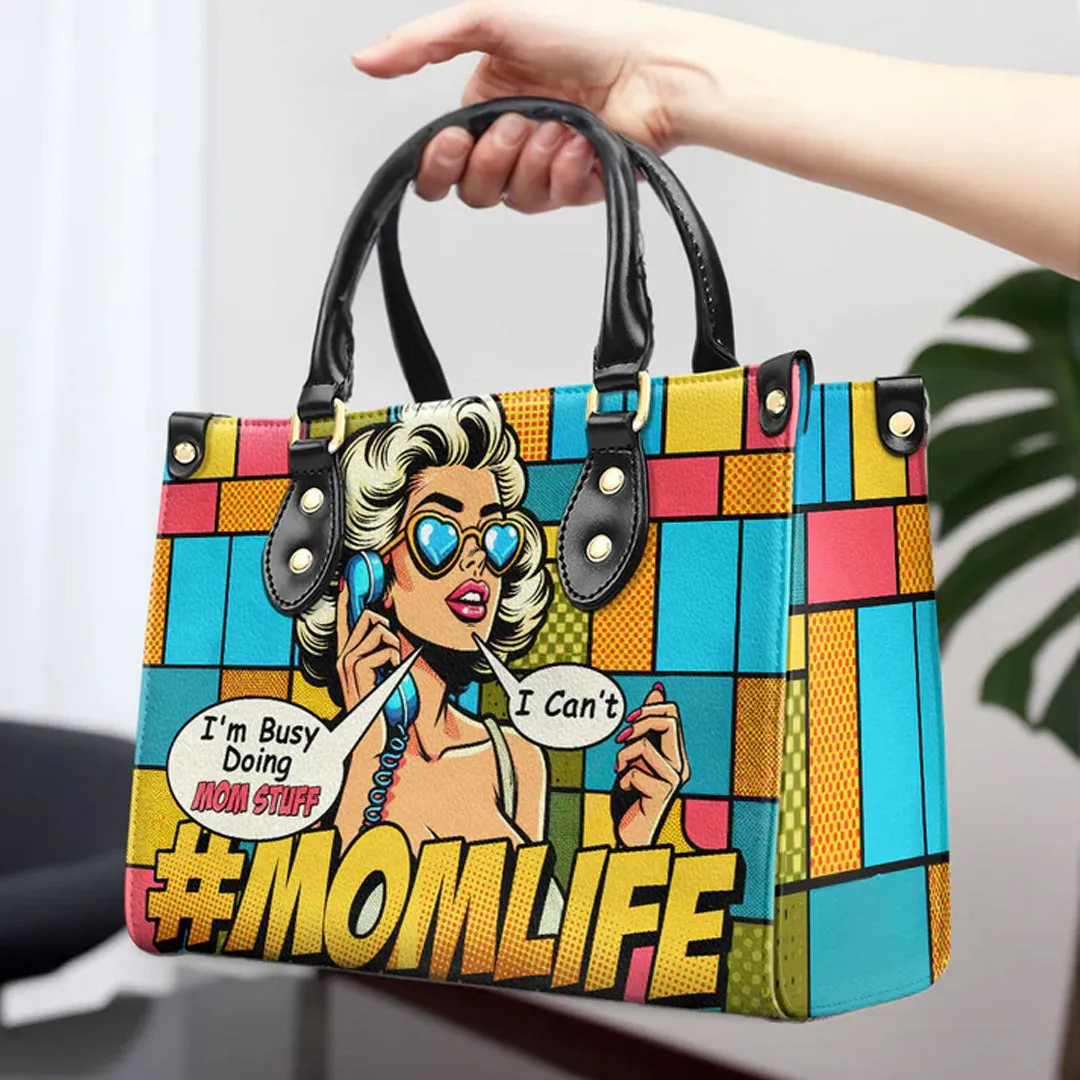 CHRISTIANARTBAG Pop Art #MOMLIFE Leather Handbag - CABLTHB06300324.