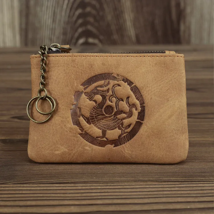 Guardian Seal™ Japanese Leather Coin Bag